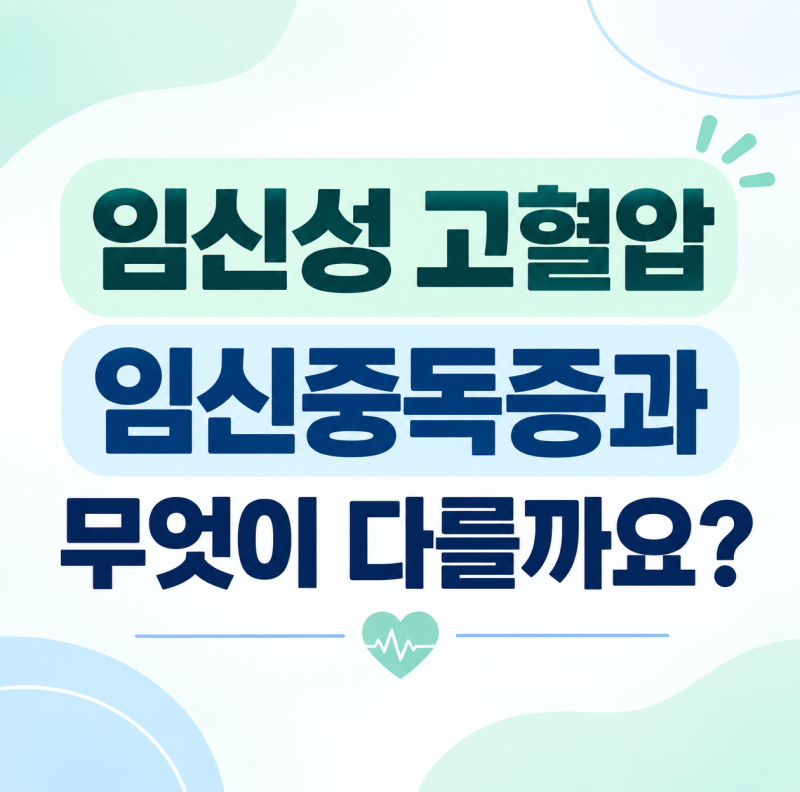 임신성 고혈압이란? 임신중독증과 차이 증상과 혈압 기준 알아보기