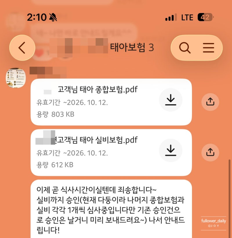 쌍둥이 태아보험 후기 | 플래너 추천 | 삼성화재 | 현대해상 | 태아보험서류