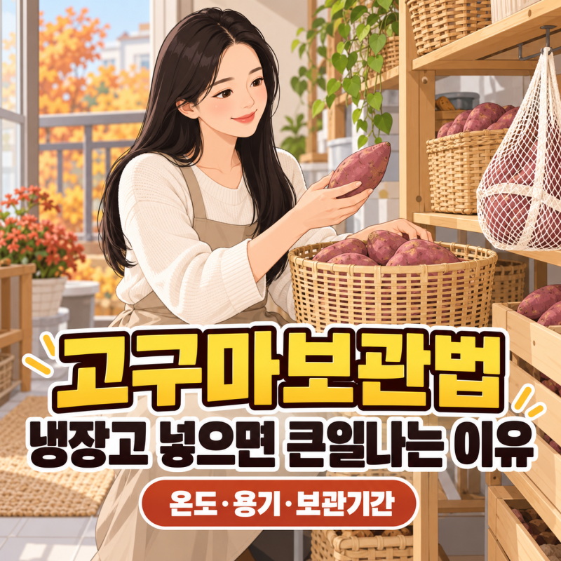 고구마보관법, 냉장고 넣으면 큰일나는 이유
