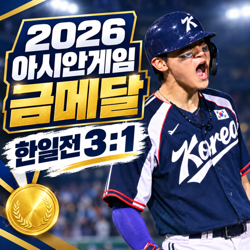 2026아시안게임 야구 금메달 군면제 선수명단