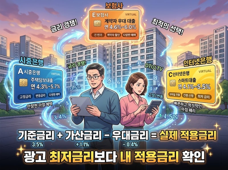 주담대 금리 인하 경쟁, 대출자라면 꼭 볼 7가지