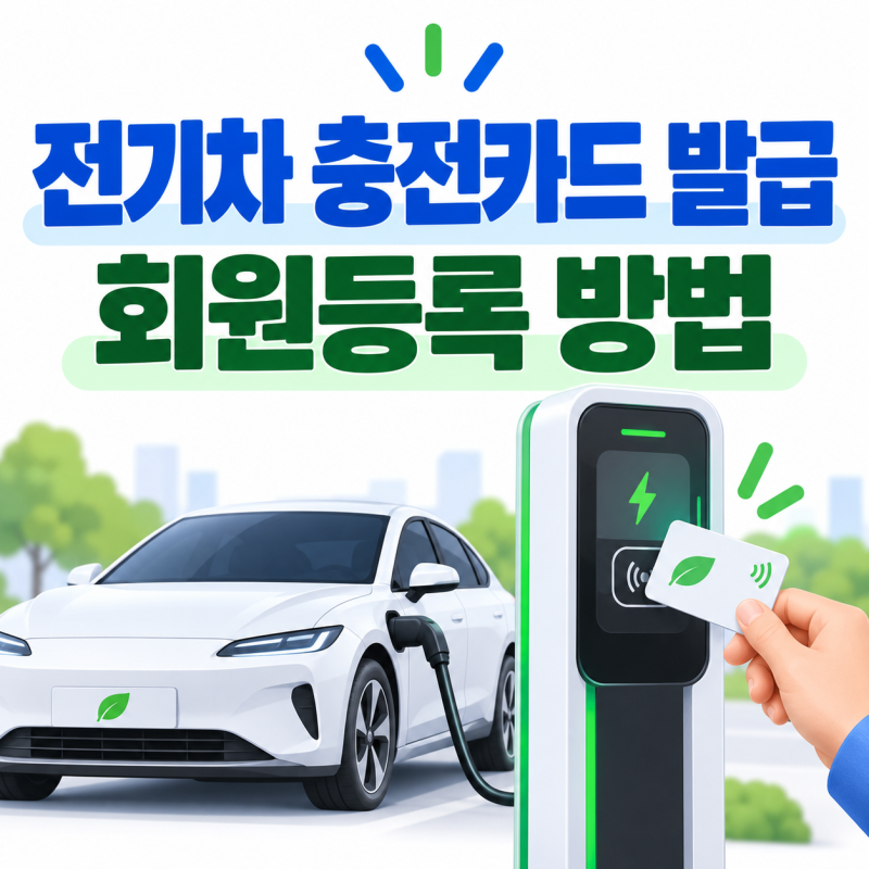 전기차 충전카드 발급 방법, 회원 등록부터 결제카드 연결까지 정리