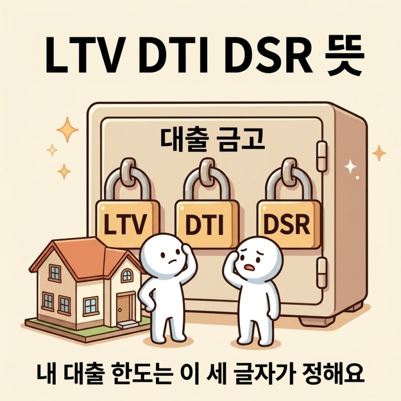 LTV DTI DSR 뜻, 내 대출 한도는 이 세 글자가 정해요