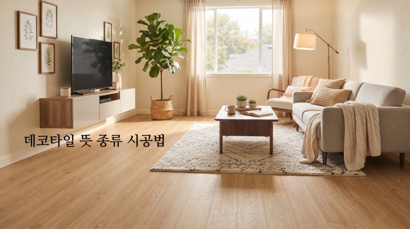 데코타일 뜻 종류 DIY 시공 방법