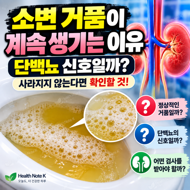 소변 거품이 계속 생기는 이유 단백뇨 신호일까? 사라지지 않는다면 확인할 것