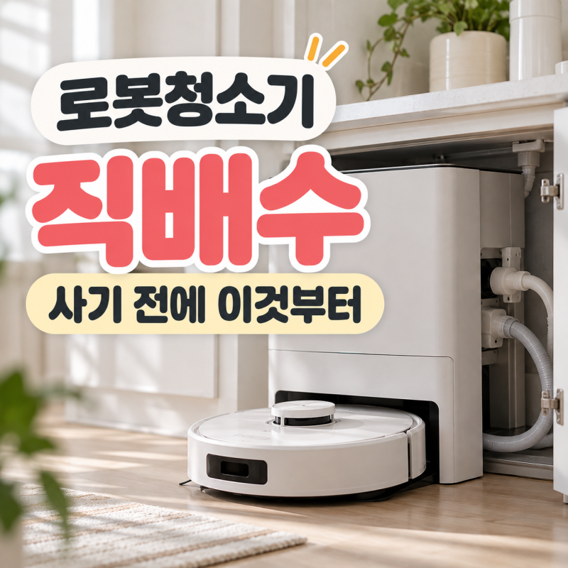 로봇청소기 직배수, 사기 전에 이것부터 확인하세요