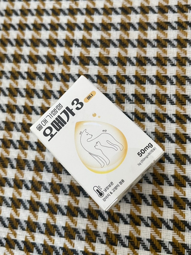 고양이 오메가3, 작은 캡슐이라 급여하기 편한 울애기쌩쌩 오메가3 미니 후기