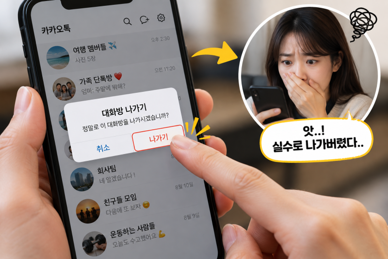 안산 카카오톡복구｜실수로 대화방 나가기, 삭제된 사진과 증거자료 찾는 방법
