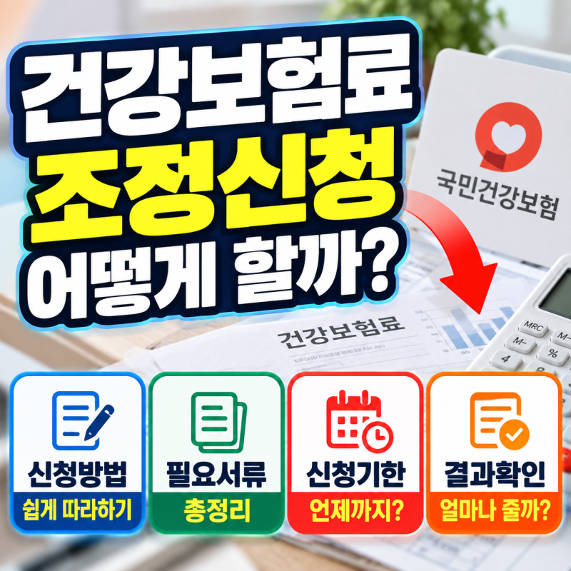 건강보험료 조정신청 어떻게 할까? 신청방법·서류·정산 기준 알아보기