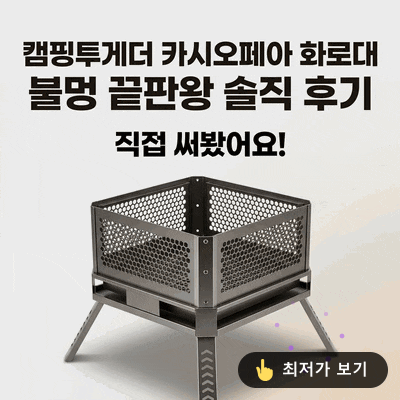 캠핑투게더 카시오페아 화로대, 불멍 끝판왕 직접 써본 솔직 후기