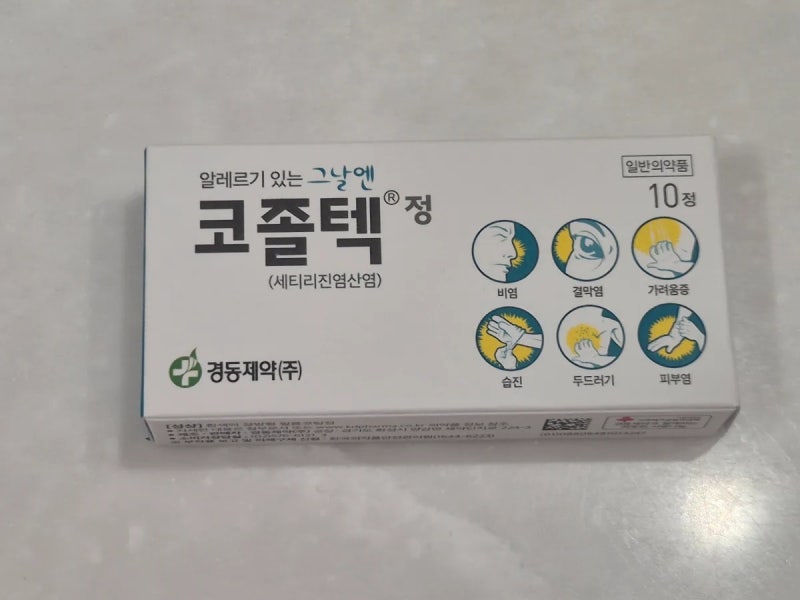 약국 비염 알레르기약 비교 : 지르텍, 코졸텍, 코엔드, 코앤, 파타딘큐디 실사용 후기