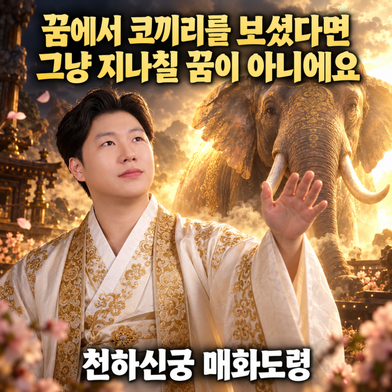 꿈에서 코끼리를 보셨다면 그냥 지나칠 꿈이 아니에요 — 천하신궁 매화도령의 코끼리나오....