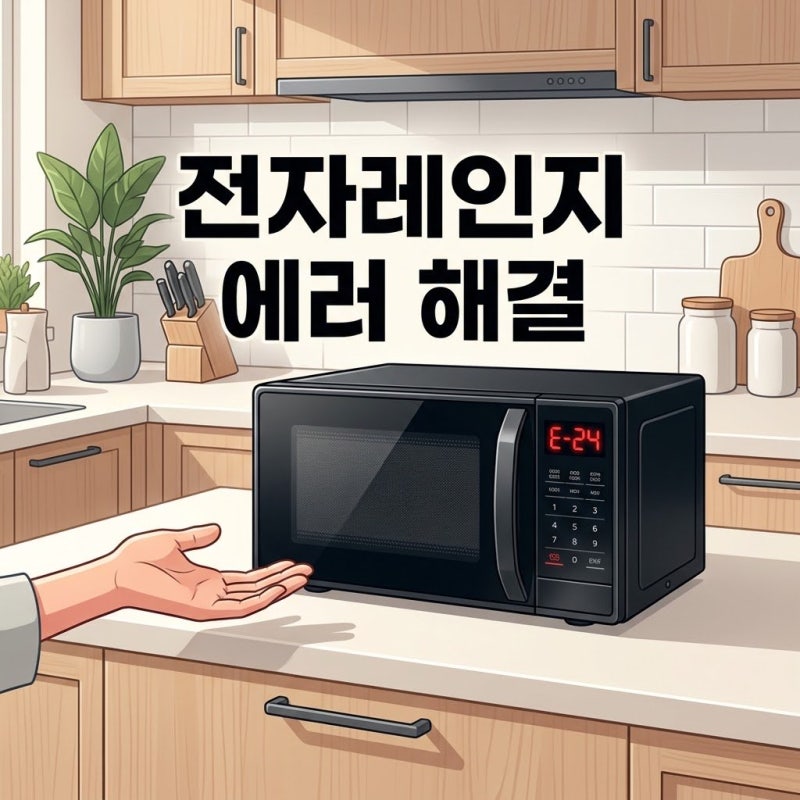 잘 데우다가 멈춘 전자레인지 에러 표시 뜰 때 확인할 것과 자가 조치법