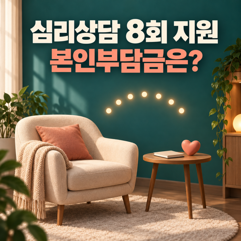 심리상담 8회 지원, 나도 받을 수 있을까? 2026 바우처 대상과 본인부담금