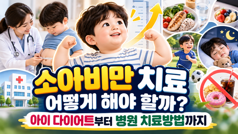 소아비만 치료 어떻게 해야 할까? 아이 다이어트부터 병원 치료방법까지