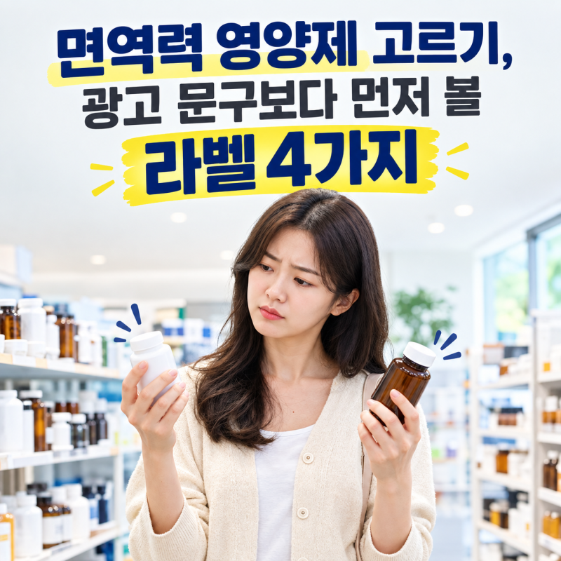 면연력 영양제 추천 어떤 제품이 좋을지 비교 분석