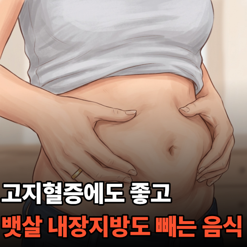 뱃살 내장지방도 빠지는 고지혈증에 좋은음식 TOP5