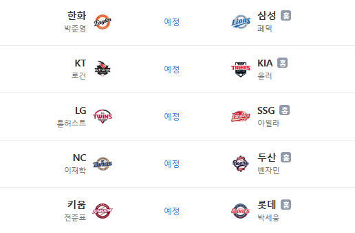 2026 KBO 순위 오늘 경기｜9월 29일 프로야구 선발투수·5위 경쟁·홈런왕까지