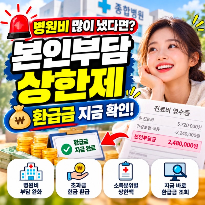 2026 본인부담상한제 환급금 조회｜병원비 환급 대상·신청방법