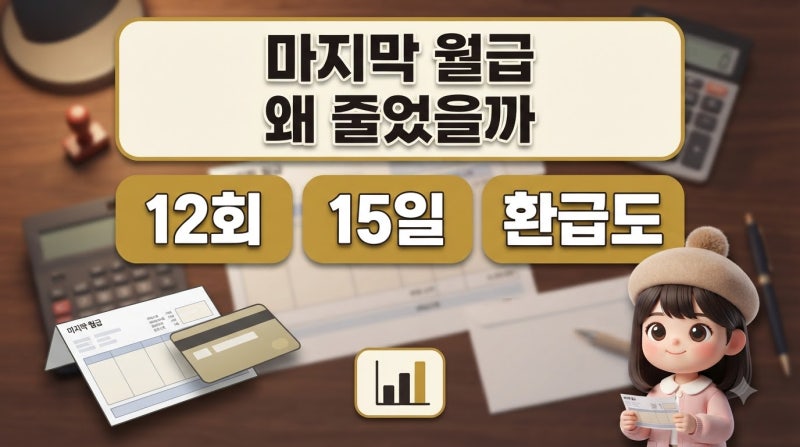 마지막 월급에 건보료가 더 빠진 이유, 퇴사 정산이었어요