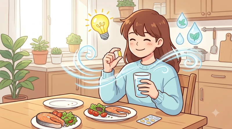 오메가3 먹는 시간, 비린내 없이 효과 높이는 복용법 3가지