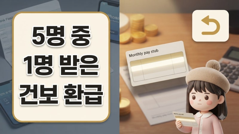 5명 중 1명 받은 건보료 환급금, 왜 통장엔 없을까?