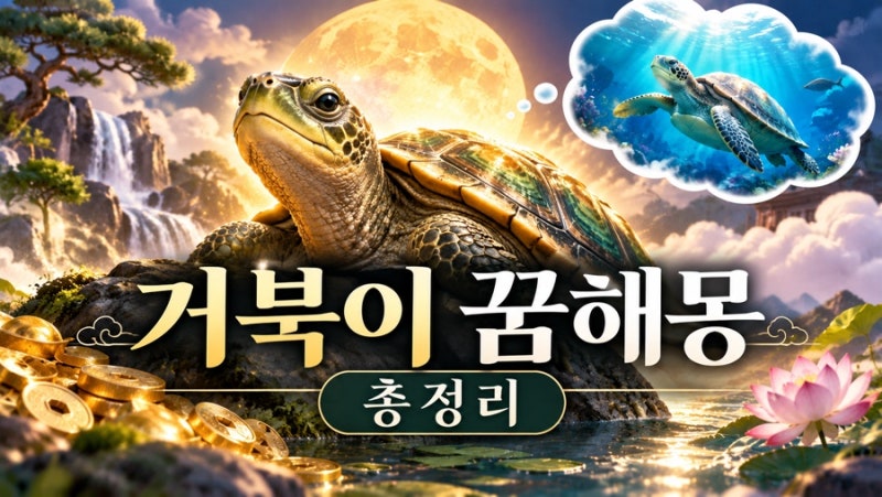 [강남 논현동 용한 신점 일월암] 거북이 꿈해몽 총정리