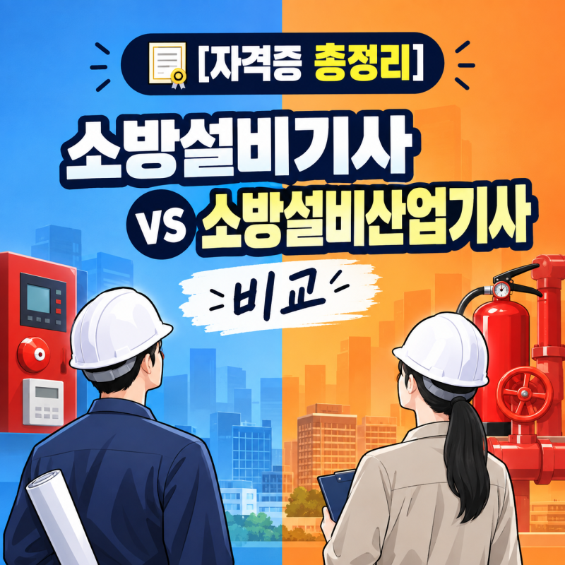 [자격증 총정리] 소방설비기사 vs 소방설비산업기사 비교