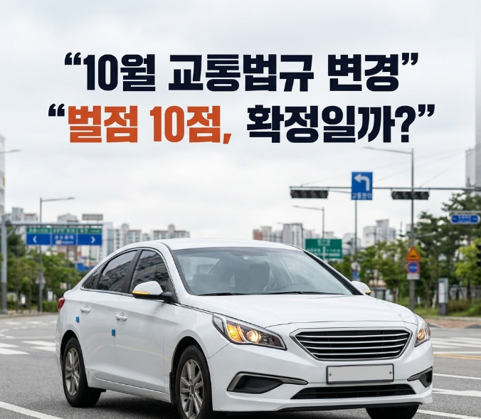 10월 교통법규 변경... 평소 하던 깜빡이·안전띠 습관, 벌점까지 붙을까?
