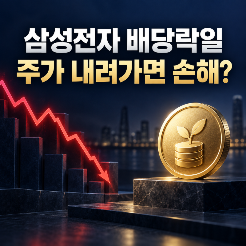 삼성전자 배당락일｜오늘 주가 내려가도 손해일까?