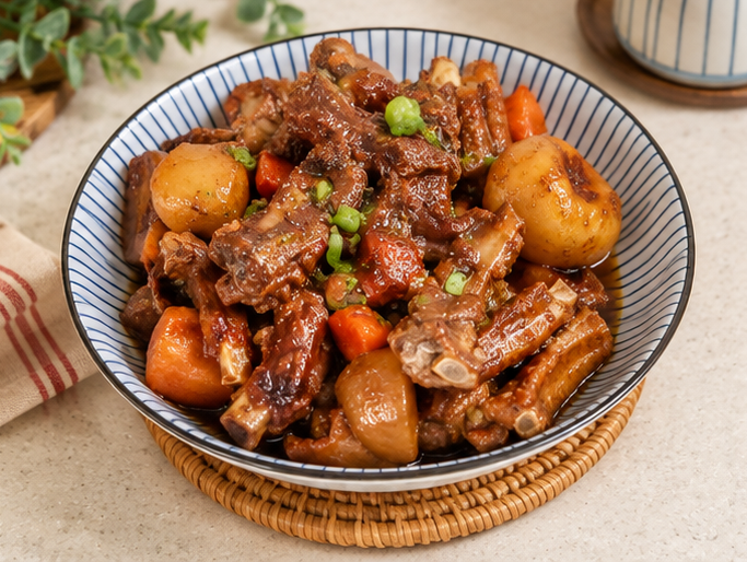 단짠 양념이 쏙 밴 등갈비찜 만들기 감자 넣은 돼지등갈비찜 레시피