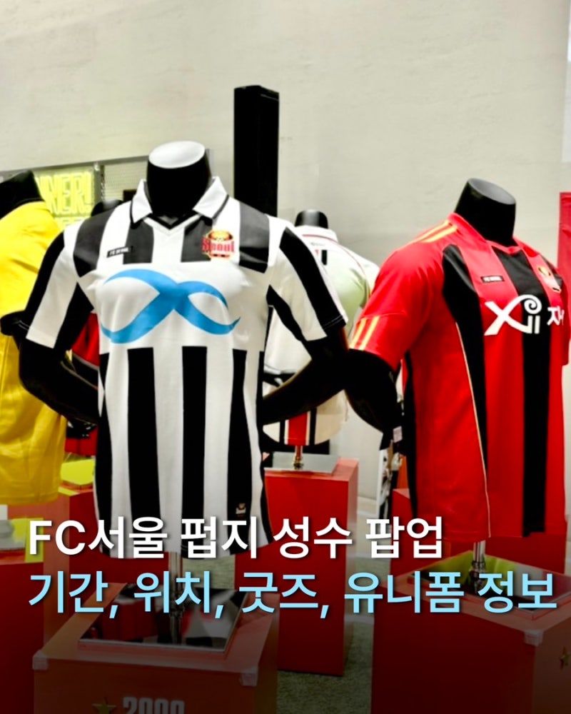 FC서울 펍지 성수 팝업｜기간, 위치, 굿즈, 예스아이씨, 언더마이카, 우승유니폼