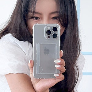 아이폰15 투명 케이스, 카드 수납까지 된다고? 168cm 찐 사용 후기!