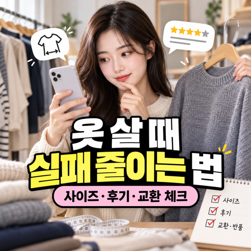 무신사·에이블리·지그재그에서 옷 살 때 — 사이즈·후기·교환 실패 줄이는 법