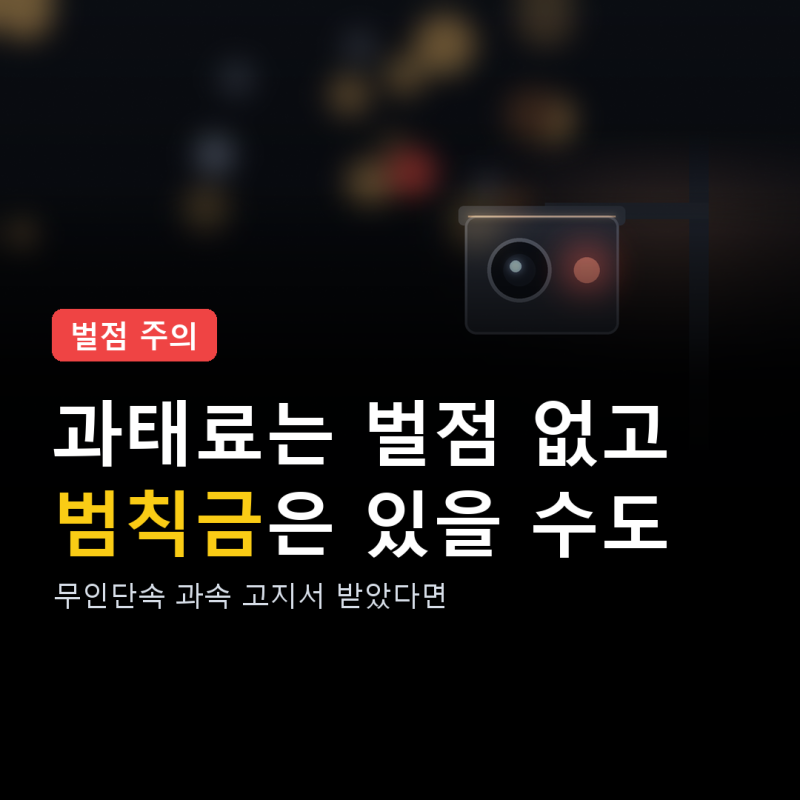 과태료 범칙금 차이, 과속 고지서 받았다면 볼 3가지