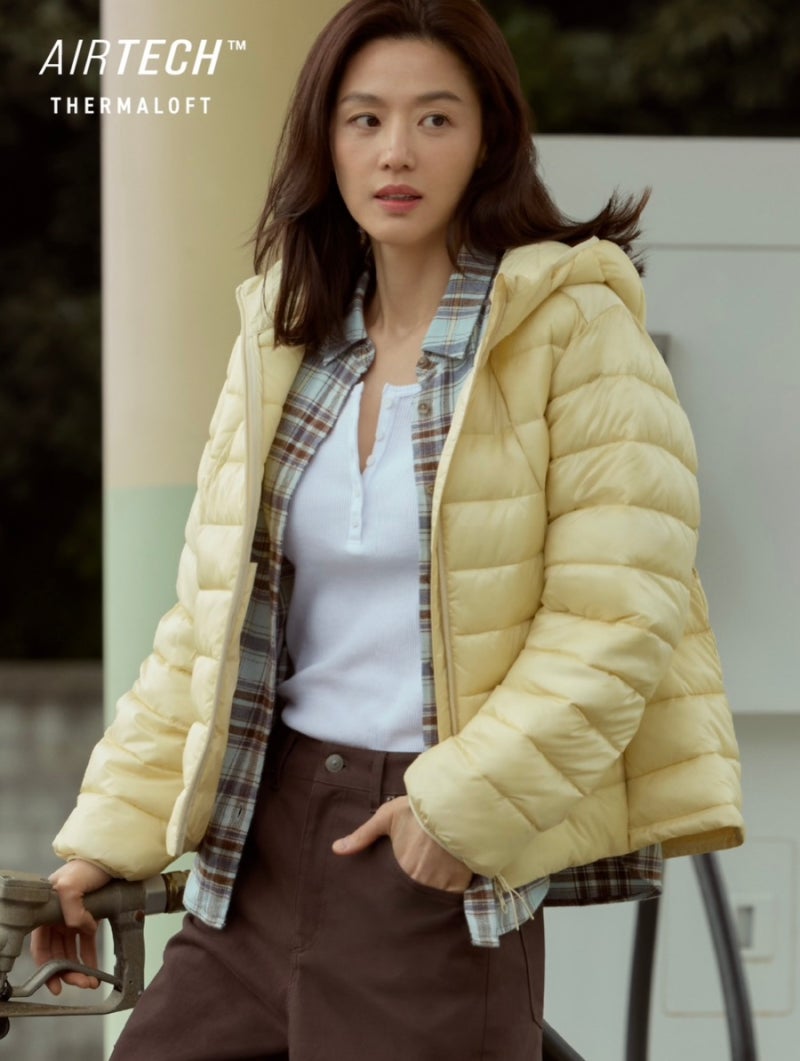 전지현이 입은 이 패딩 뭐지? 탑텐 26F/W 에어테크 경량패딩｜69,900원 간절기 아우터 완성