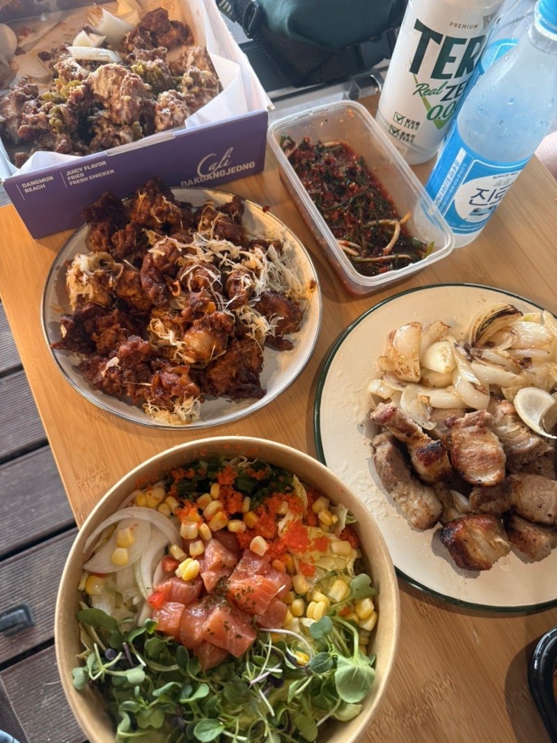 강릉 세인트존스호텔 근처맛집 캘리갉강정 강문해변 애견동반 카페 346커피스토리
