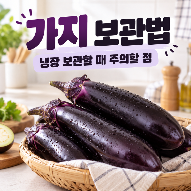 가지 보관법 냉장 보관할 때 주의할 점
