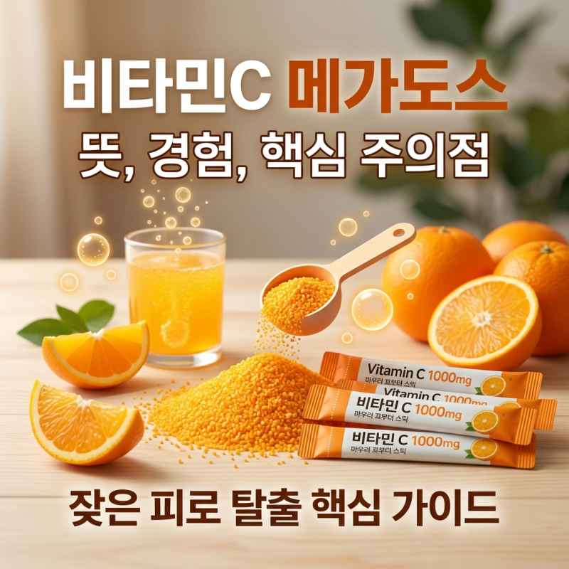 메가도스 뜻, 잦은 피로 때문에 비타민C 대량 섭취 직접 경험해보고 알게 된 핵심과 주의점