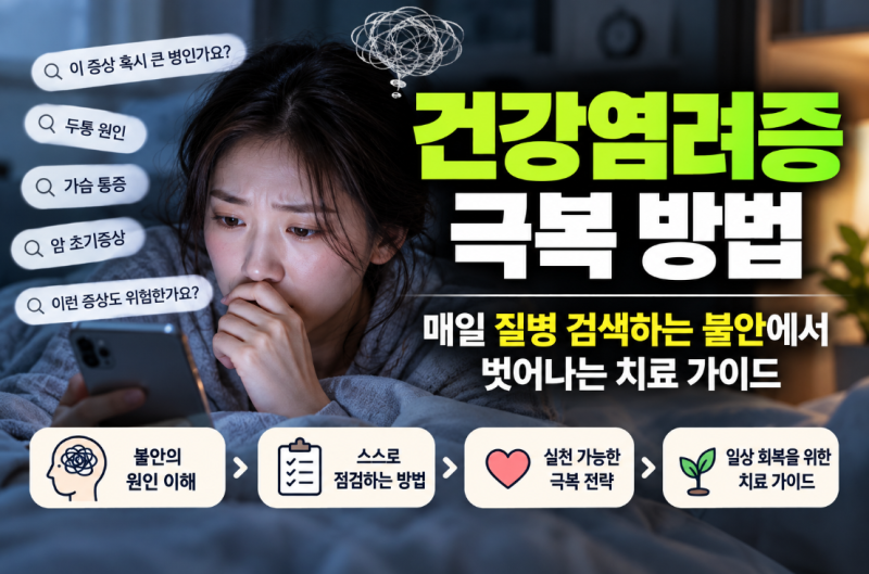 건강염려증 극복 방법｜매일 질병 검색하는 불안에서 벗어나는 치료 가이드