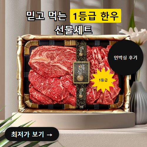 농협 안심 한우 1등급 선물세트 가격 후기, 39% 할인이면 살 만한 걸까