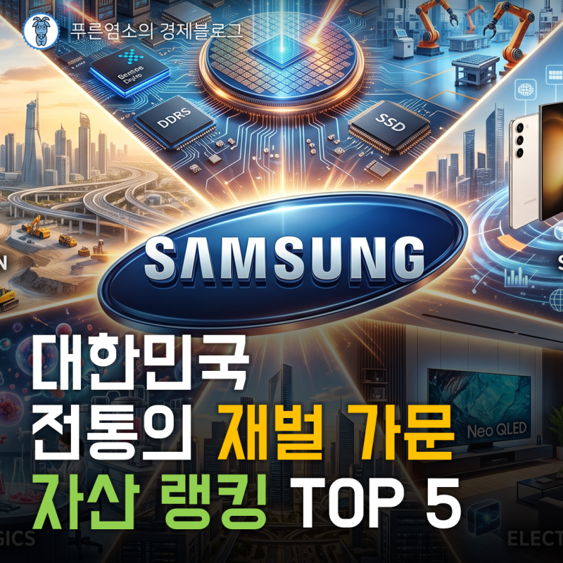 대한민국 전통의 재벌 가문 자산 랭킹 TOP 5
