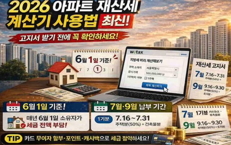 2026 재산세 카드납부, 무이자 할부와 포인트 혜택 한눈에