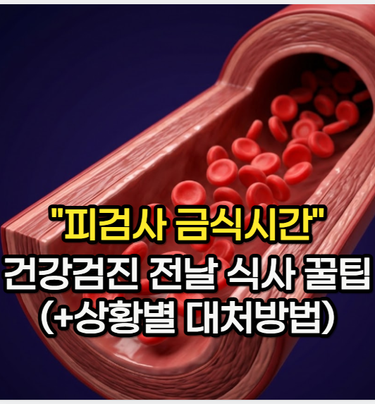 피검사 "금식 시간 헷갈려서 정리한" 건강검진 전날 식사 및 상황별 대처법