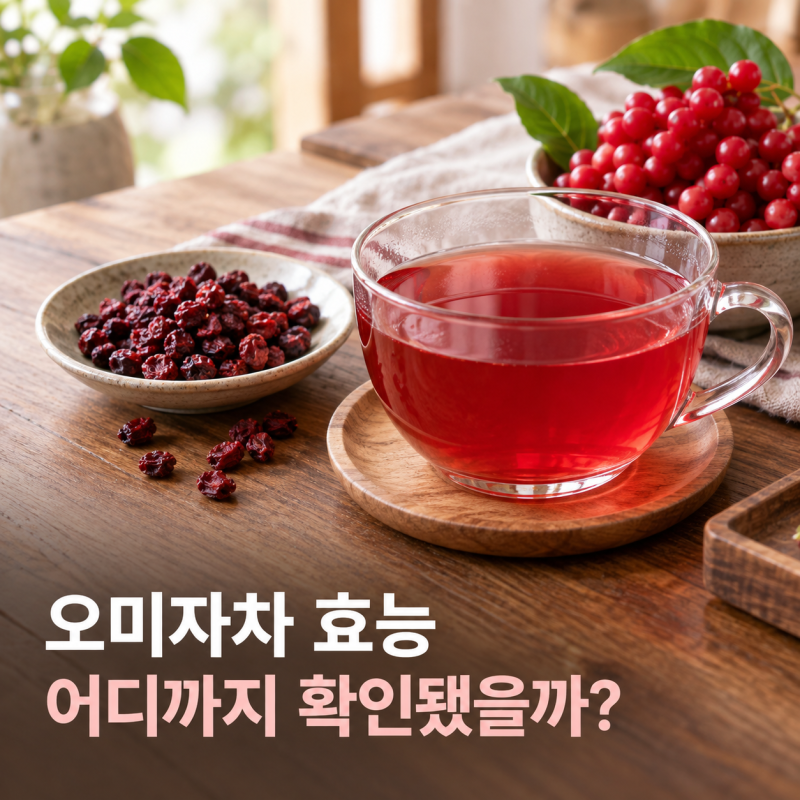 새콤한 오미자차, 효능보다 먼저 알아둘 연구 근거