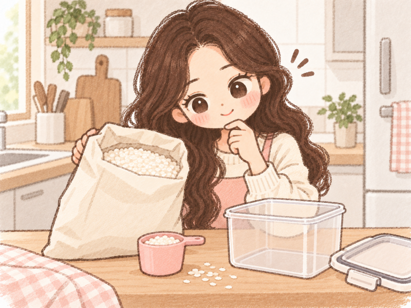 신혼부부 쌀 구매 후 보관법, 5kg 쌀 봉지째 보관하나요?