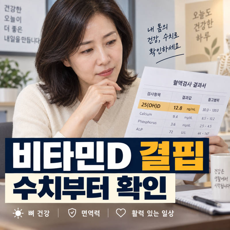 비타민D 결핍 수치, 검사표에 12·20·30이 보이면 무엇을 해야 할까