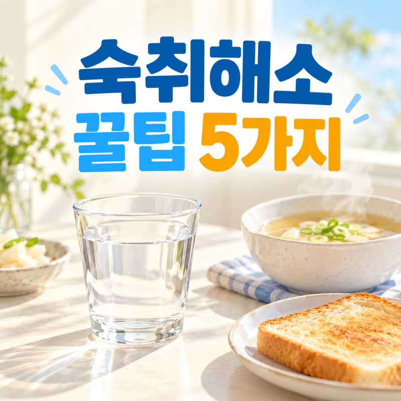 숙취해소 직빵 5가지! 술 마신 다음 날 이렇게 해보세요
