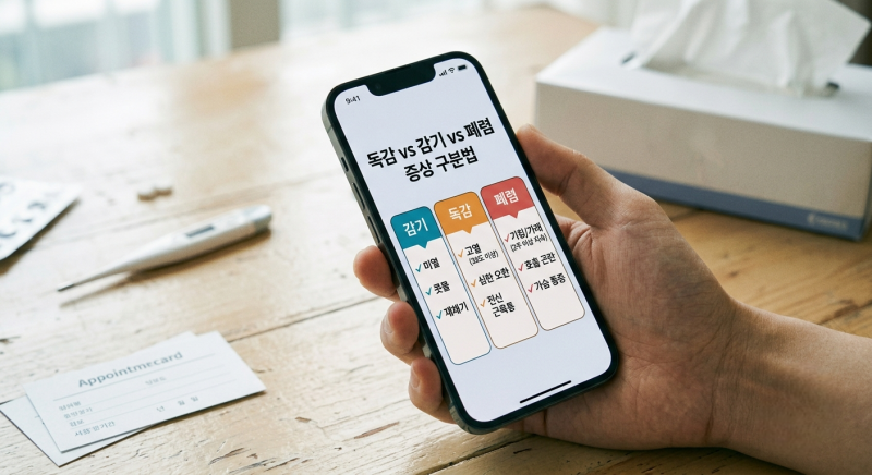 독감 한 달 일찍 유행 감기와 헷갈리는 폐렴 초기 증상 구분법