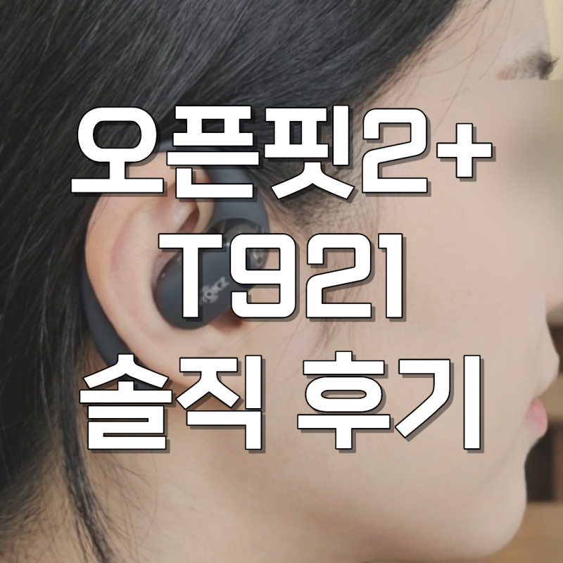 샥즈 t921 오픈핏2+ 플러스 골전도이어폰 런닝 후기